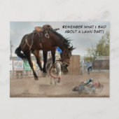 Carte Postale Funny Happy 4 juillet Rodeo Saddle Bronc Event (Devant)