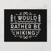 Carte Postale Funny hiking sarcastic quotes for introvert hiker (Devant)