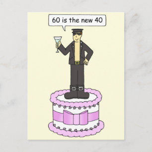 Carte Postale Funny Homme 60e Anniversaire 60 est le Nouveau 40