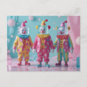 Carte Postale Funny icecube clowns (Devant)