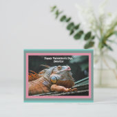 Carte Postale Funny Iguana Valentine (Debout devant)