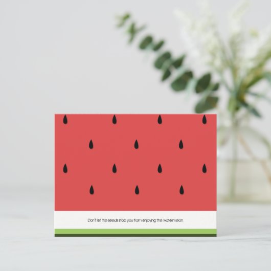 Carte postale Funny & Inspirational Watermelon (Debout devant)