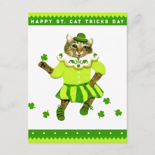 Carte Postale Funny Irish Cat Irlande (Devant)