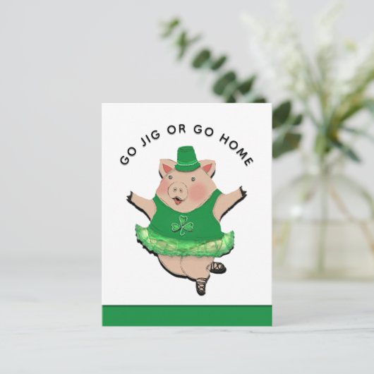 Carte Postale Funny Irish Jig St. Patrick's Day Postcard (Debout devant)