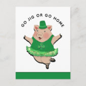 Carte Postale Funny Irish Jig St. Patrick's Day Postcard (Devant)