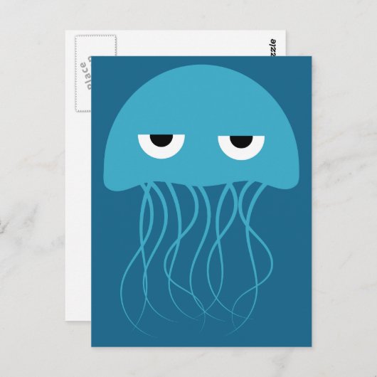 Carte postale Funny Jellyfish (Devant / Derrière)
