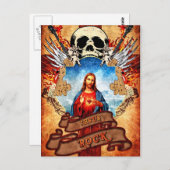 Carte Postale Funny Jesus rock (Devant / Derrière)