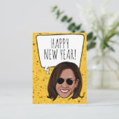 Carte Postale Funny Kamala Bonne année (Debout devant)