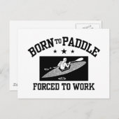 Carte Postale Funny Kayaking (Devant / Derrière)