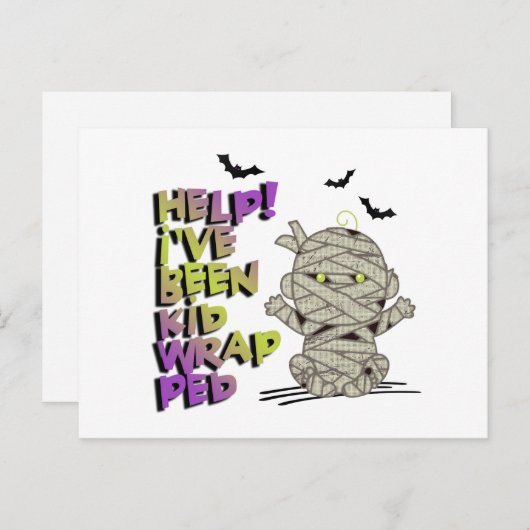 Carte Postale Funny Kidwrapped maman bébé vert ID683 (Devant / Derrière)