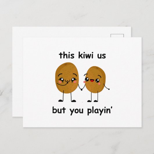 Carte Postale Funny Kiwi (Devant / Derrière)
