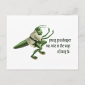 Carte Postale Funny Kung Fu Grasshopper (Devant)