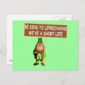 Carte Postale Funny Leprechaun (Devant / Derrière)