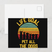 Carte Postale Funny Life-Goal-Pet-All-the-Dogs (Devant / Derrière)