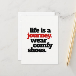 Carte Postale Funny Life is a Journey ...