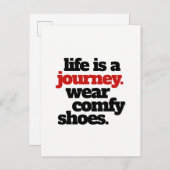 Carte Postale Funny Life is a Journey ... (Devant / Derrière)