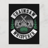 Carte Postale Funny Lumberjack Chainsaw Whisperer Woodworker (Devant)