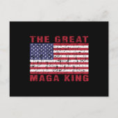 Carte Postale Funny MAGA King Trump Supporter (Devant)