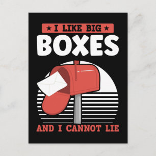 Carte Postale Funny Mailman Postal Worker Transporteur de courri