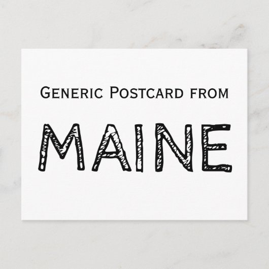 Carte Postale Funny Maine (Devant)