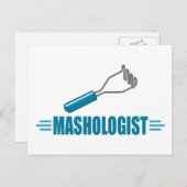 Carte Postale Funny Masher de pomme de terre (Devant / Derrière)