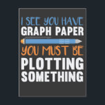 Carte Postale Funny Math Enseignant Géométrie traçage Humour<br><div class="desc">Drôle enseignant de mathématiques Géométrie traçant l'Humour.</div>