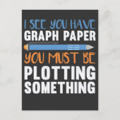 Carte Postale Funny Math Enseignant Géométrie traçage Humour (Devant)