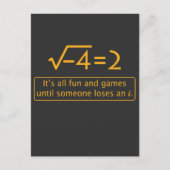Carte Postale Funny Math Joke - nombre imaginaire manquant (Devant)