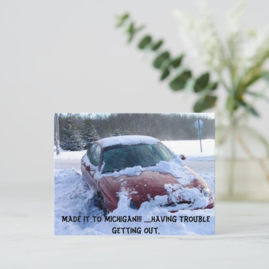 Carte postale Funny Michigan (Debout devant)