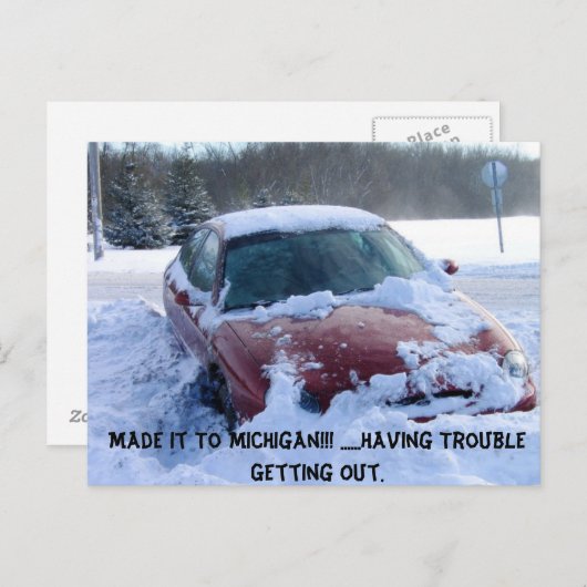 Carte postale Funny Michigan (Devant / Derrière)