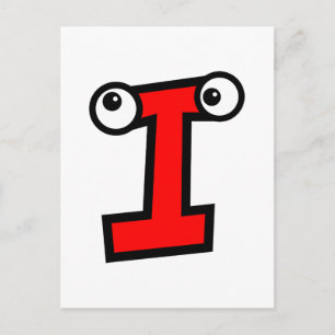 Carte Postale Funny Monogram Letter