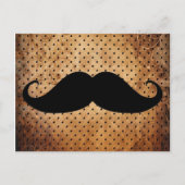 Carte Postale Funny Moustache noire (Devant)