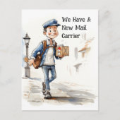 Carte Postale Funny New Mail Carrier Moving Faire-part (Devant)