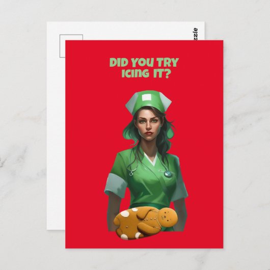 Carte Postale Funny Nurse Icing It Thunder_Cove (Devant / Derrière)