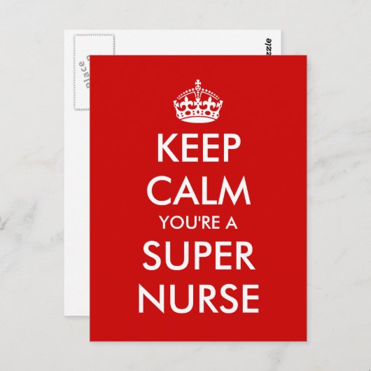 Carte Postale Funny nurses week nursing day (Devant / Derrière)