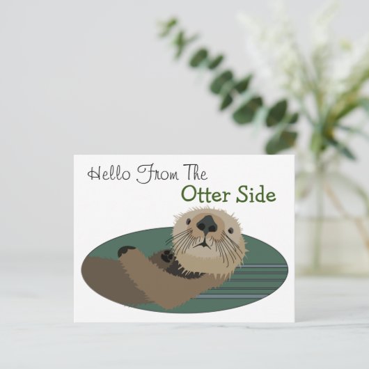 Carte postale Funny Otter (Debout devant)