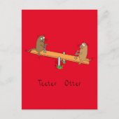Carte Postale Funny Otter Teeter Kids (Devant)