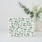 Carte Postale Funny pandas motif (Debout devant)
