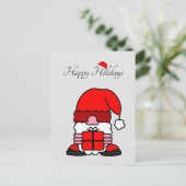 Carte Postale Funny Père Noël avec trop grand Humour de Noël Cas (Debout devant)