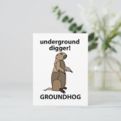 Carte Postale Funny Pet Groundhog (Debout devant)