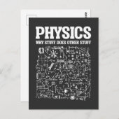 Carte Postale Funny Physicists Enseignant Sciences Physique (Devant / Derrière)
