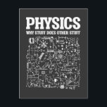 Carte Postale Funny Physicists Enseignant Sciences Physique<br><div class="desc">Funny Nerdy Science Surprise pour un étudiant, chimiste, physique, enseignant, scientifique ou pharmacien. Cadeau idéal pour tous les scientifiques curieux qui aiment expérimenter ou faire une expérience en laboratoire ou en laboratoire.</div>