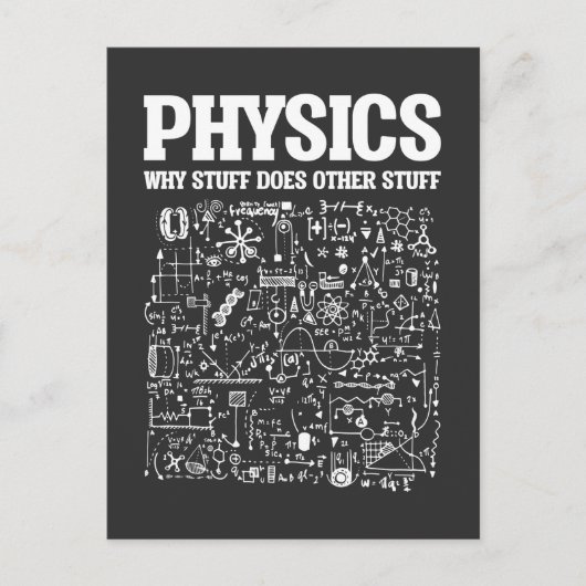 Carte Postale Funny Physicists Enseignant Sciences Physique (Devant)