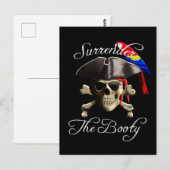 Carte Postale Funny Pirate abandonner le bottin (Devant / Derrière)