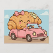 Carte Postale Funny pistachio croissant (Devant)