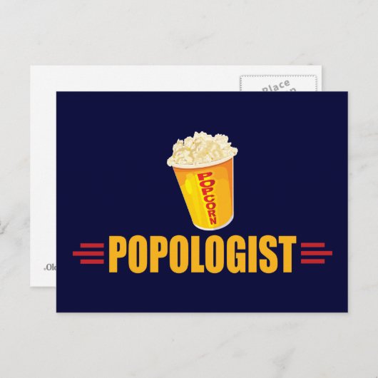 Carte Postale Funny Popcorn (Devant / Derrière)