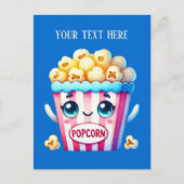 Carte Postale Funny Popcorn Lovers ajouter du texte (Devant)