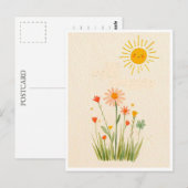 Carte Postale Funny postcard. Summer day (Devant / Derrière)