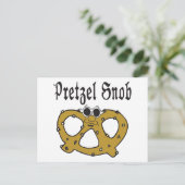 Carte Postale Funny Pretzel Snob (Debout devant)