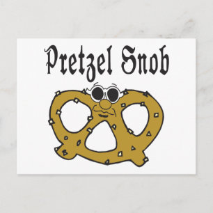 Carte Postale Funny Pretzel Snob